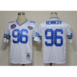 Cheap Cortez Kennedy Seahawks Jersey #96 White Hall of Fame From China Throwback