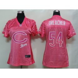 Cheap Brian Urlacher Bears Jersey #54 Pink From China FEM FAN