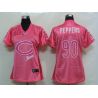 Cheap Julius Peppers Bears Jersey #90 Pink From China FEM FAN