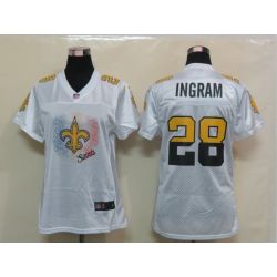 Cheap Mark Ingram Saints Jersey #28 White From China FEM FAN