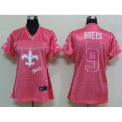 Cheap Drew Brees Saints Jersey #9 Pink From China FEM FAN
