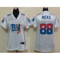 Cheap Hakeem Nicks Giants Jersey #88 White From China FEM FAN