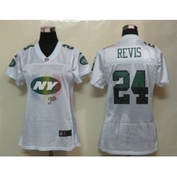 Cheap Darrelle Revis Jets Jersey #24 White From China FEM FAN