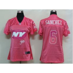 Cheap Mark Sanchez Jets Jersey #6 Pink From China FEM FAN