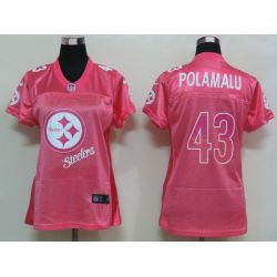 Cheap Troy Polamalu Steelers Jersey #43 Pink From China FEM FAN