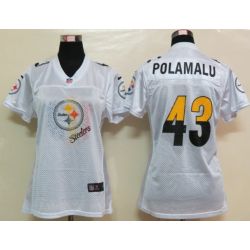 Cheap Troy Polamalu Steelers Jersey #43 White From China FEM FAN
