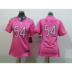 Cheap Brian Urlacher Bears Jersey #54 Pink From China Love Pink