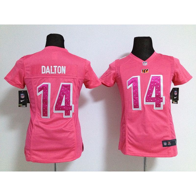 Cheap Andy Dalton Bengals Jersey #14 From China Pink Game Cheap Andy Dalton Bengals Jersey #14 From China Pink Game