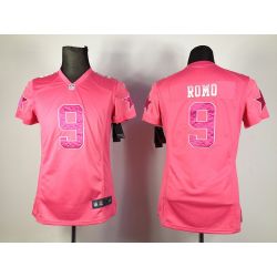 Cheap Tony Romo Cowboys Jersey #9 From China Pink Game