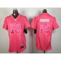 Cheap Aaron Rodgers Packers Jersey #12 From China Pink Game