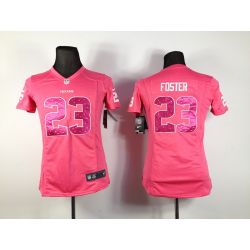 Cheap Arian Foster Texans Jersey #23 From China Pink Game