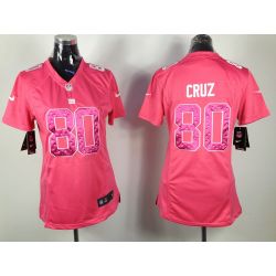 Cheap Victor Cruz Giants Jersey #80 From China Pink Game