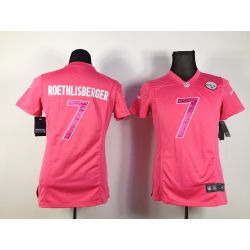 Cheap Ben Roethlisberger Steelers Jersey #7 From China Pink Game