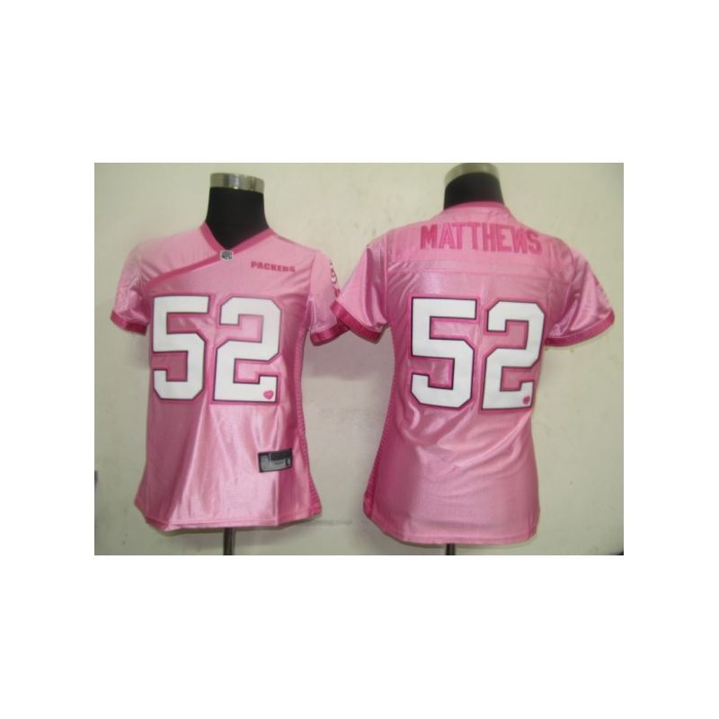 Cheap Clay Matthews Packers Jersey #52 Pink From China Pink Love