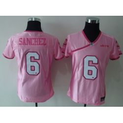 Cheap Mark Sanchez Jets Jersey #6 Pink From China Pink Love