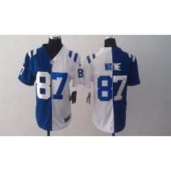 Cheap Reggie Wayne Colts Jersey #87 Blue-White From China split elite