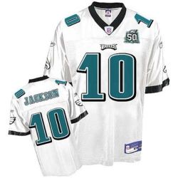 Cheap DeSean Jackson Eagles Jersey #10 White 50th From China