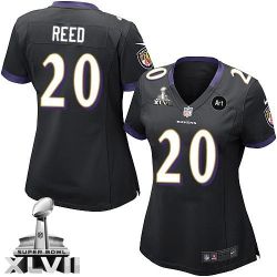 Cheap Ed Reed Ravens Jersey #20 Black From China Game
