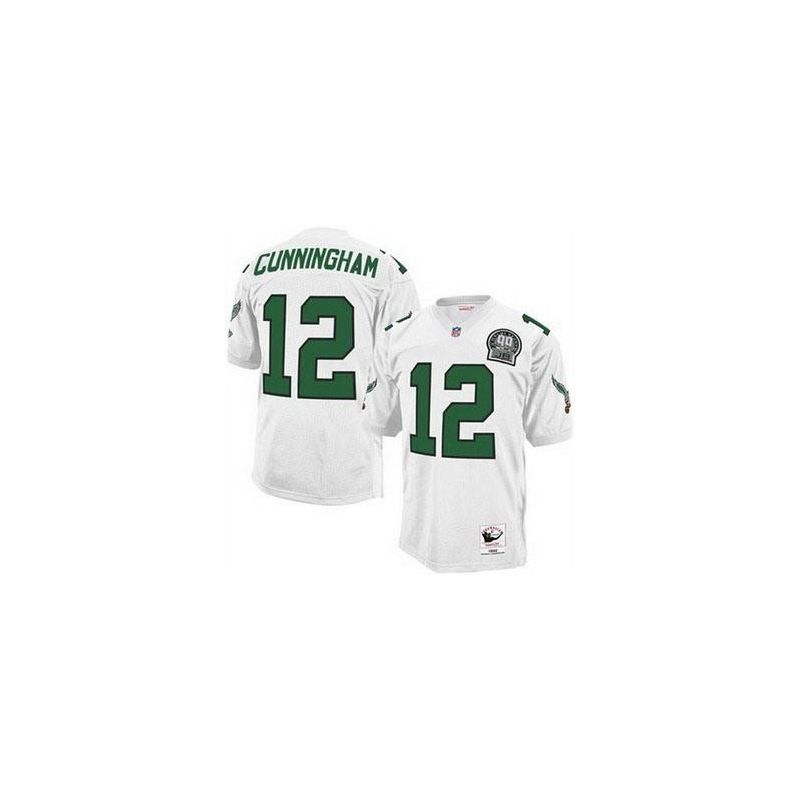 Cheap Randall Cunningham Eagles Jersey #12 White Throwback From China