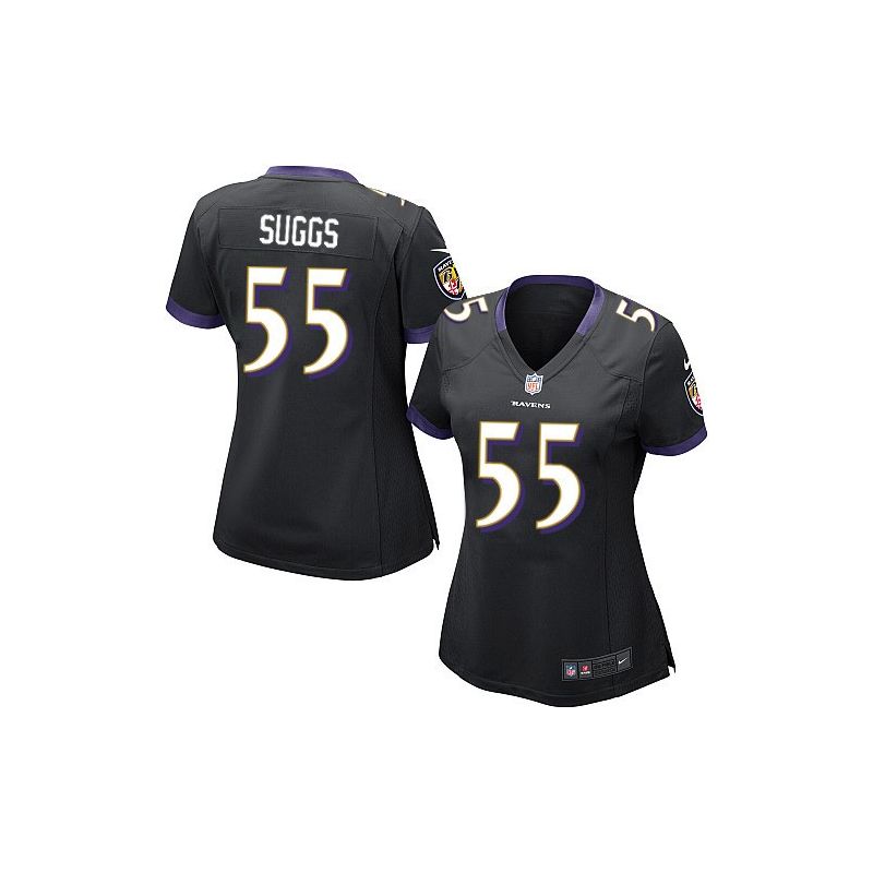 Cheap Terrell Suggs Ravens Jersey #55 Black From China Game