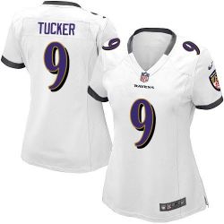 Cheap Justin Tucker Ravens Jersey #9 White From China Game