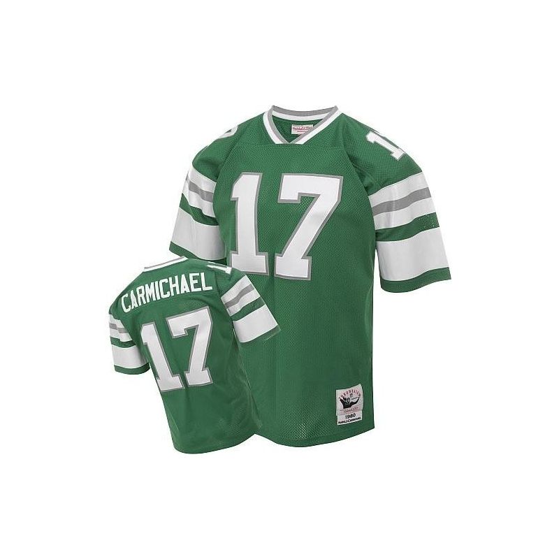 Cheap Harold Carmichael Eagles Jersey #17 Green Throwback From China