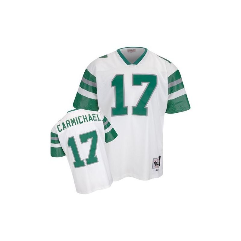 Cheap Harold Carmichael Eagles Jersey #17 White Throwback From China