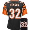 Cheap Cedric Benson Bengals Jersey #32 Black From China Game