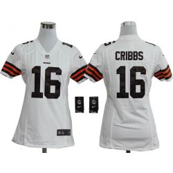 Cheap Josh Cribbs Browns Jersey #16 White From China Game