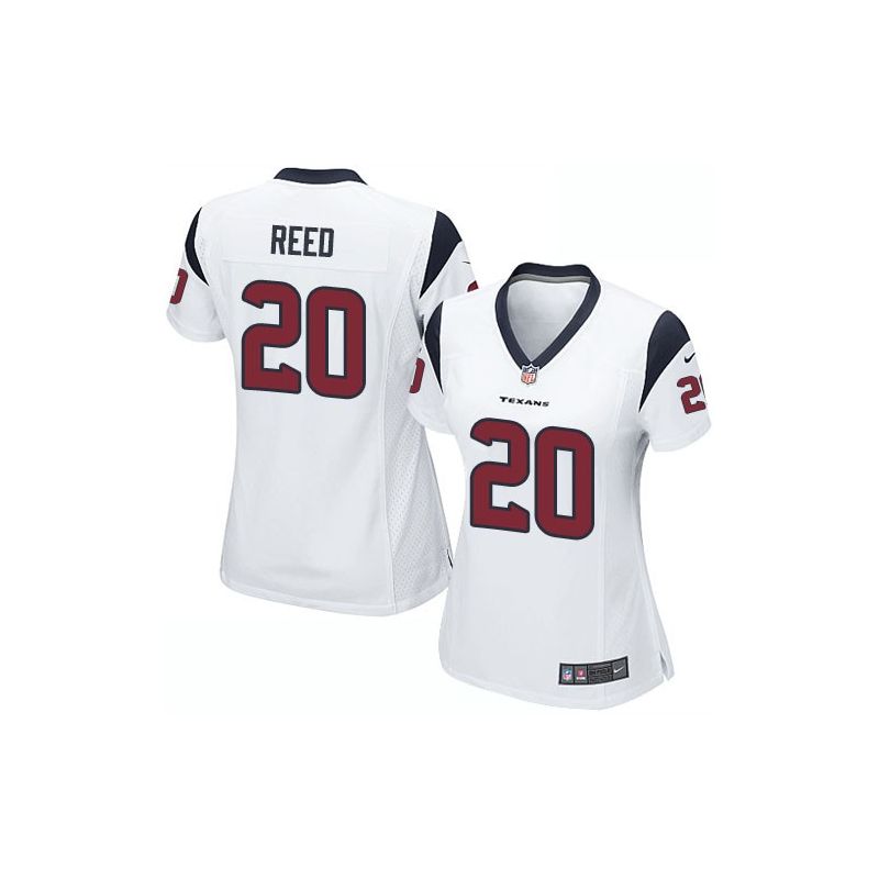 Cheap Ed Reed Texans Jersey #20 White From China Game