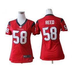 Cheap Brooks Reed Texans Jersey #58 Red From China Game