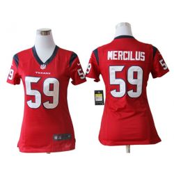 Cheap Whitney Mercilus Texans Jersey #59 Red From China Game