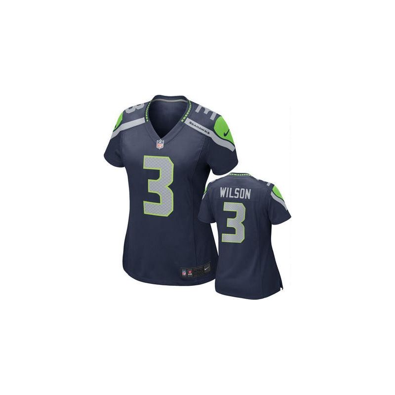 Cheap Russell Wilson Seahawks Jersey #3 Blue From China Game