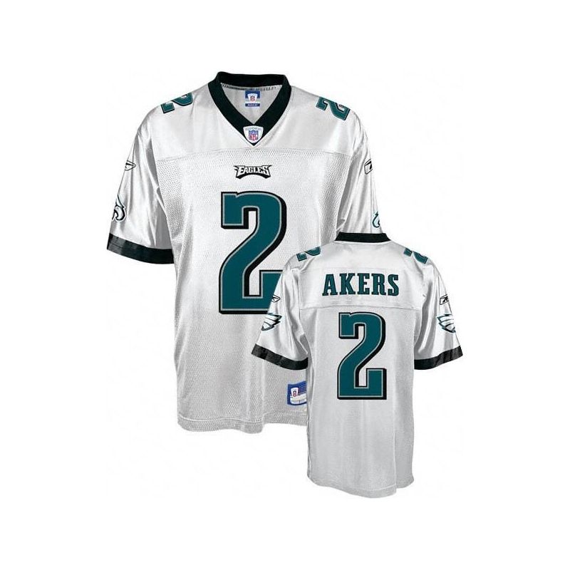 Cheap David Akers Eagles Jersey #2 White From China