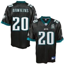 Cheap Brian Dawkins Eagles Jersey #20 Black 50th From China