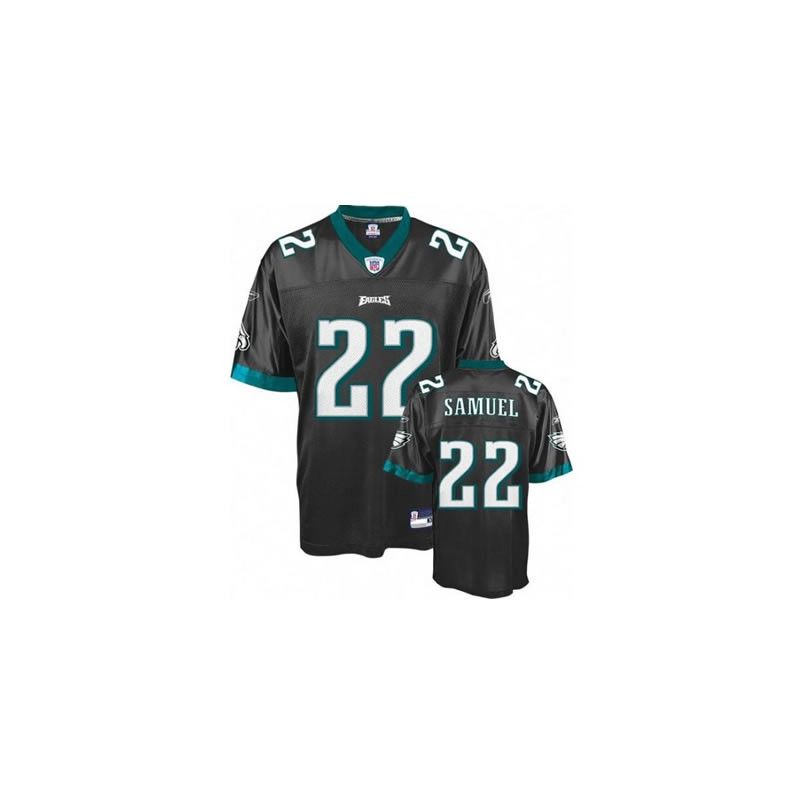 Cheap Asante Samuel Eagles Jersey #22 Black From China