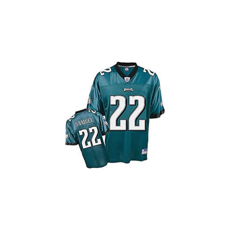 Cheap Asante Samuel Eagles Jersey #22 Green From China