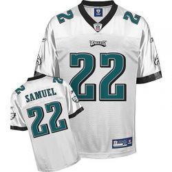 Cheap Asante Samuel Eagles Jersey #22 White From China