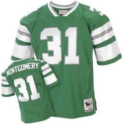 Cheap Wilbert Montgomery Eagles Jersey #31 Green Throwback From China