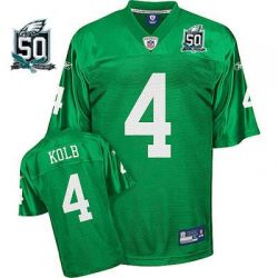 Cheap Kevin Kolb Eagles Jersey #4 Emerald 50th From China