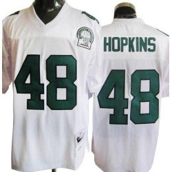 Cheap Wes Hopkins Eagles Jersey #48 White Throwback From China