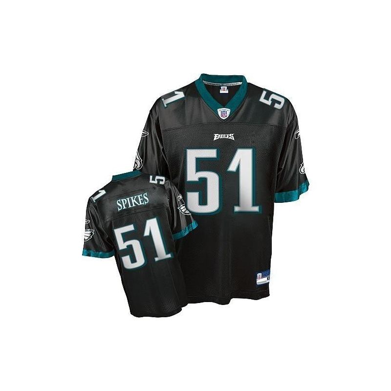 Cheap Takeo Spikes Eagles Jersey #51 Black From China Cheap Takeo Spikes Eagles Jersey #51 Black From China
