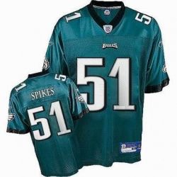 Cheap Takeo Spikes Eagles Jersey #51 Green From China