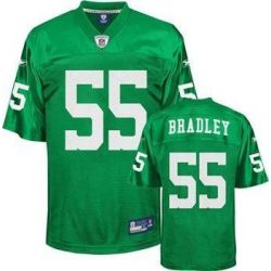Cheap Stewart Bradley Eagles Jersey #55 Emerald From China