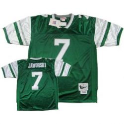 Cheap Ron Jaworski Eagles Jersey #7 Green Throwback From China