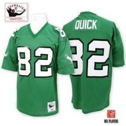 Cheap Mike Quick Eagles Jersey #82 Green Throwback From China