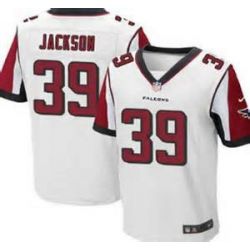 Cheap Steven Jackson Falcons Jersey From China #39 White Elite
