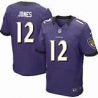 Cheap Jacoby Jones Ravens Jersey From China #12 Purple Elite