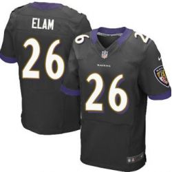 Cheap Matt Elam Ravens Jersey From China #26 Black Elite