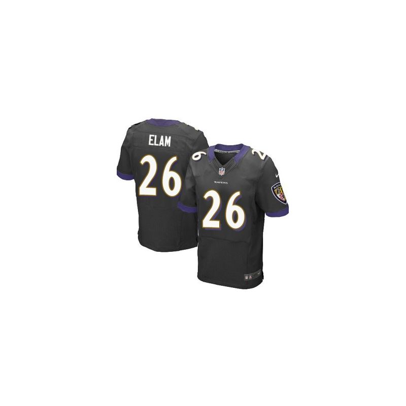 Cheap Matt Elam Ravens Jersey From China #26 Black Elite